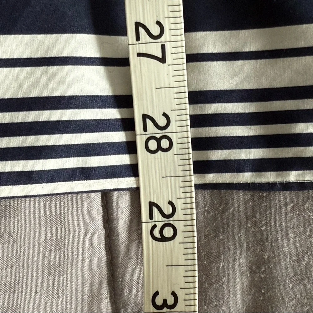 CARLA ROCKMORE navy/green/white cotton oversized blouse - Picture 9 of 9